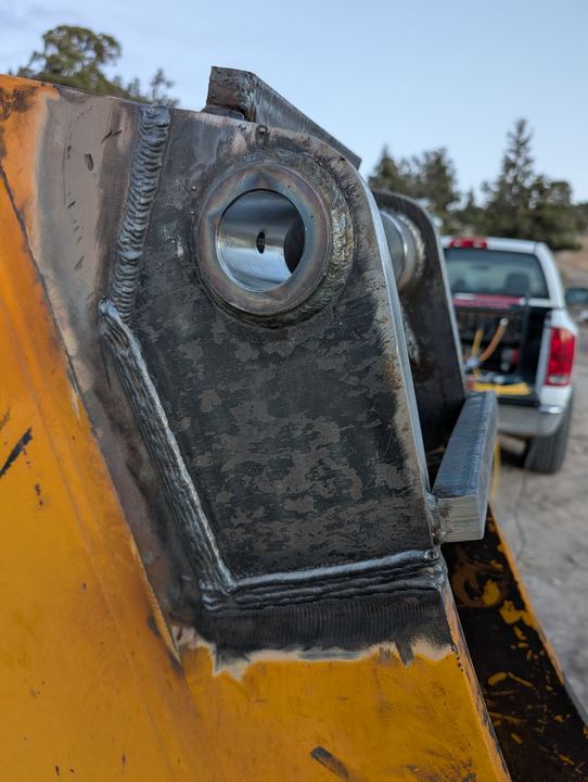 Backhoe boom rebuild