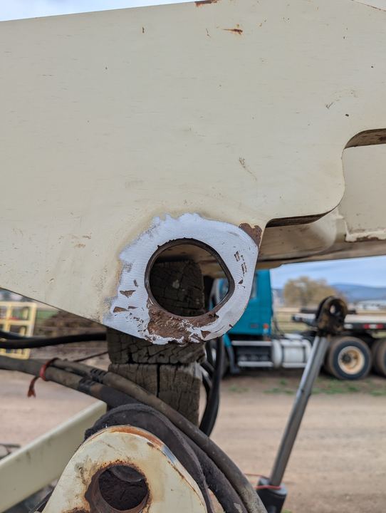 Telehandler pivot point rebuild, photo 2 of 8