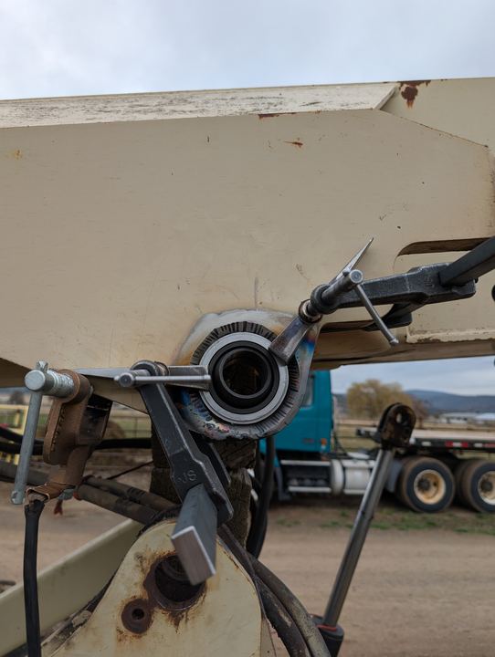 Telehandler pivot point rebuild, photo 5 of 8
