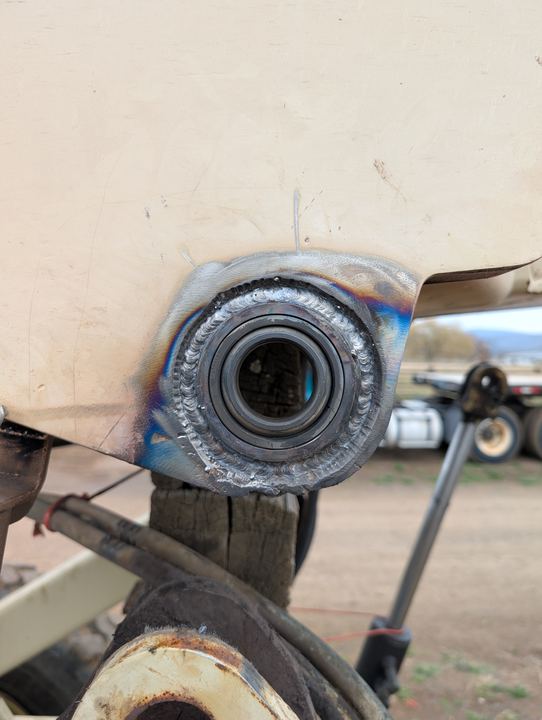 Telehandler pivot point rebuild, photo 6 of 8