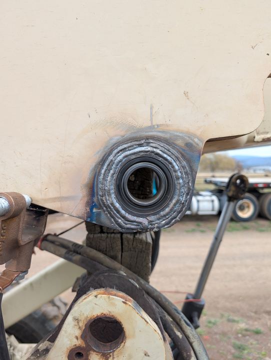 Telehandler pivot point rebuild, photo 7 of 8